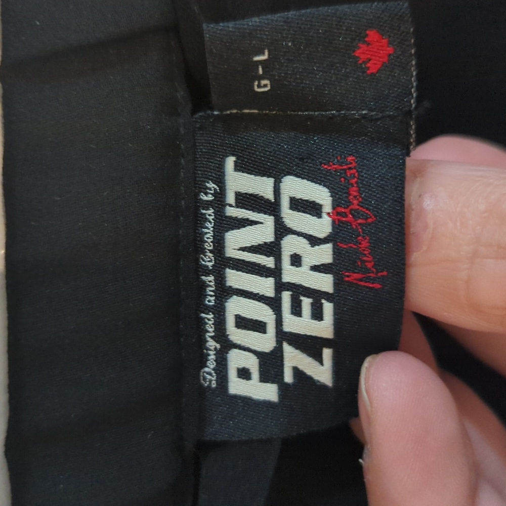 🔥 Point zero polyester skirt, late 90s, black, size large - Picture 3 of 3